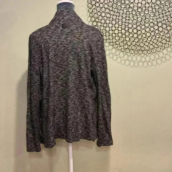 Bass & Co - Asymmetrical zip gray light cotton/polyester jacket with pockets - Picture 5 of 7